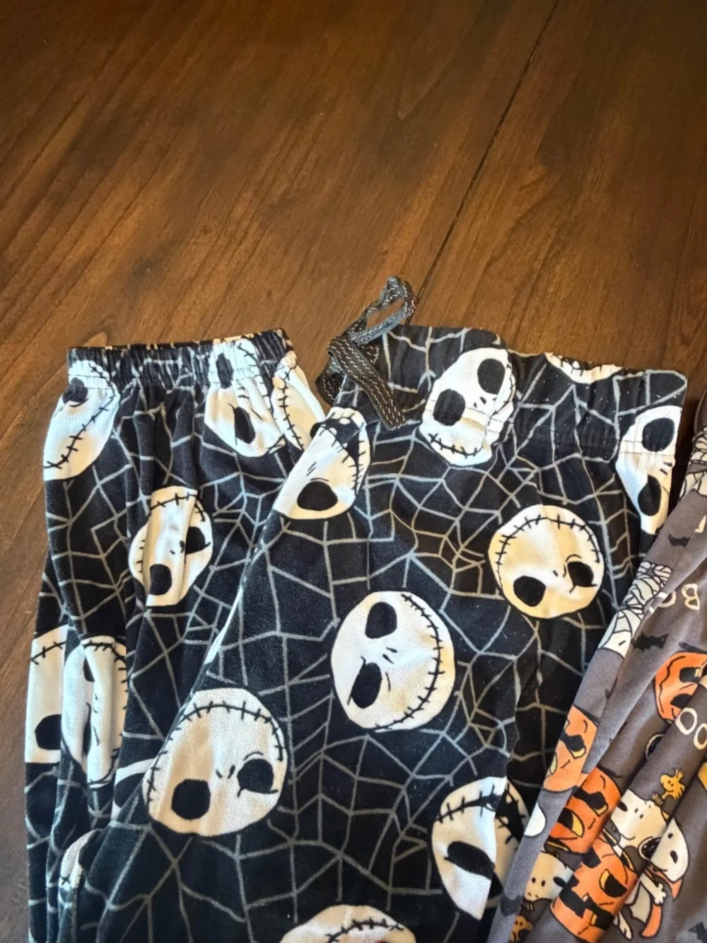 (2)  Halloween Pajamas Nightmare Before Christmas Peanuts Snoopy, Size L/XL